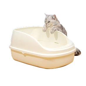 Caja de arena para gatos con capucha grande